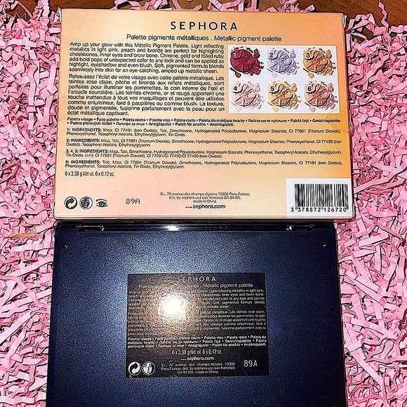 🆕🖤SEPHORA: Metallic Pigment Highlighter Palette - Picture 5 of 5